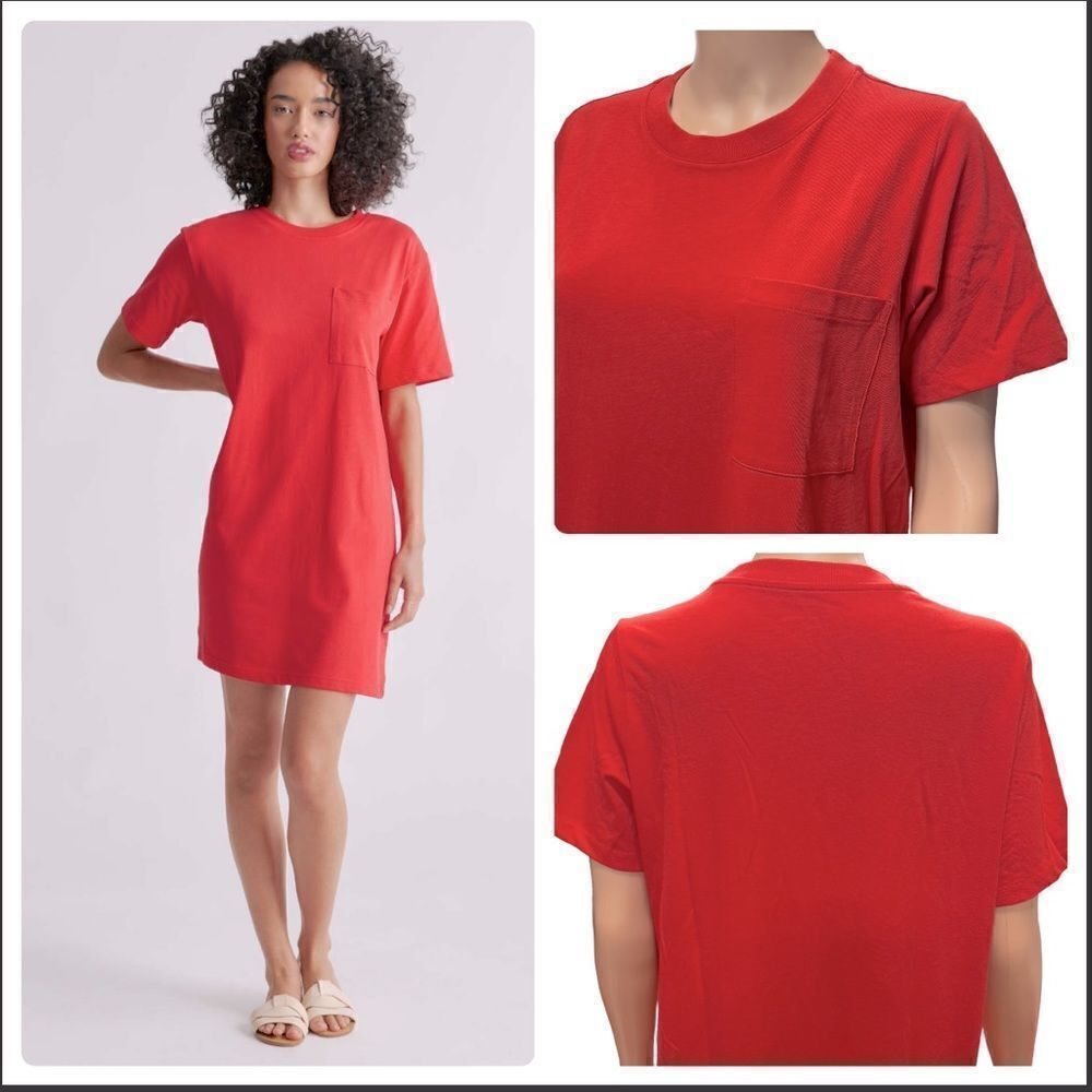 Everlane Red T-Shirt Dress